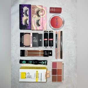 makeup bundle - elf, nyx, ulta, essence, revlon